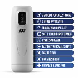 Vortex Dame Rose Blush M for Men Blanc