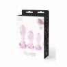 Plug Anal Dream Toys Glaze Rose 3 Pièces