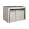 Ensemble Table  6 Chaises DKD Home Decor Acier rotin synthétique 143 x 80 x 100 cm