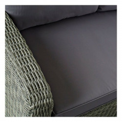 Ensemble Canapé  Table DKD Home Decor MB-166669 Extérieur Verre Polyester rotin synthétique Acier (267 x 204 x 90 cm) (4 pcs)