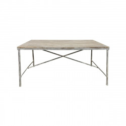 Table de Salle à Manger Home ESPRIT Blanc Fer Bois de manguier 160 X 90 X 80 cm