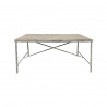 Table de Salle à Manger Home ESPRIT Blanc Fer Bois de manguier 160 X 90 X 80 cm