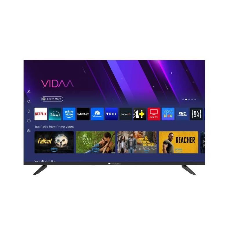 TV QLED - CONTINENTAL EDISON - CELED43SVQLD25B6 - 43'' (109 cm) - UHD 4K 3840x2160 - SMART VIDAA - 3xHDMI - 2xUSB