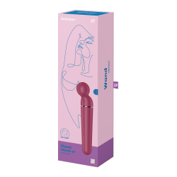 Vibromasseur wand rouge USB 60 vibrations Planet Wand-er Satisfyer - CC597844