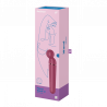 Vibromasseur wand rouge USB 60 vibrations Planet Wand-er Satisfyer - CC597844
