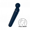 Vibromasseur wand bleu USB 60 vibrations Planet Wand-er Satisfyer - CC597845