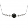 Collier Prestige Cristal 4 Boules Cristal 4 mm Blanc 