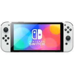 Console Nintendo Switch (modele OLED) : Nouvelle version, Couleurs Intenses, Ecran 7 pouces - avec un Joy-Con Blanc