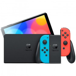 Console Nintendo Switch (modele OLED) : Nouvelle version, Couleurs Intenses, Ecran 7 pouces - avec un Joy-Con Neon