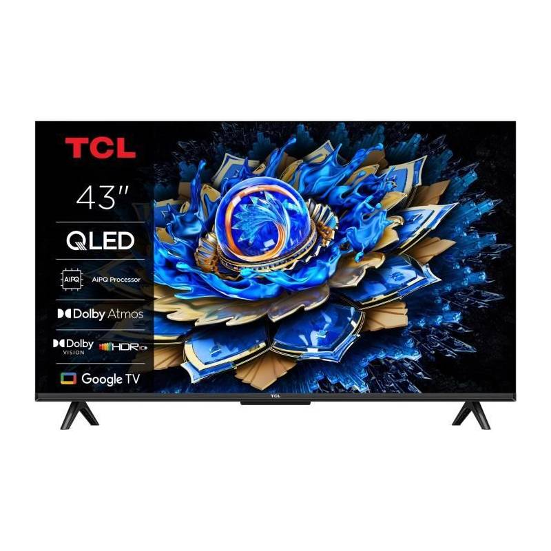 TCL 43T69C - TV QLED 43 (109 cm) - 4K UHD 3840x2160 - HDR10 - Android TV  - 3xHDMI 2.1 - WiFi