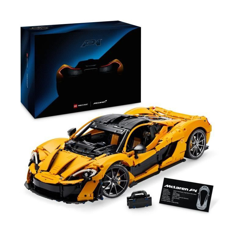 LEGO Technic 42172 McLaren P1 -Kit Maquette Hypercar pour Adultes Passionnés de Véhicules