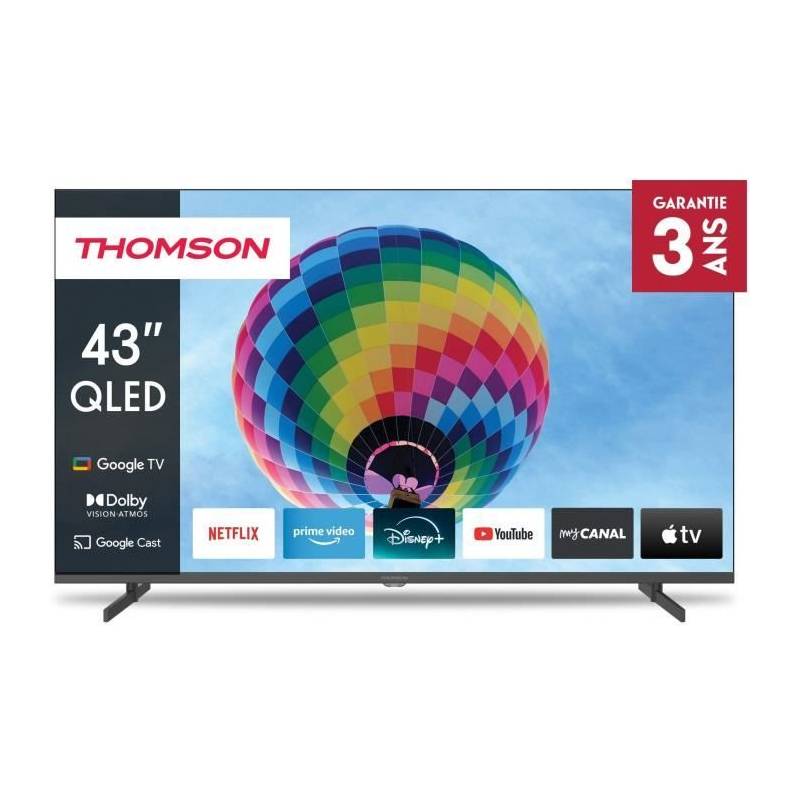THOMSON 43QG4S14 - TV QLED 43 (109 cm) - 4K 3840x2160 - HDR 10 - Google TV  - 2xHDMI 2.1  2xHDMI 2.0