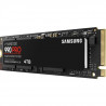 SAMSUNG - 990 PRO - Disque SSD Interne - 4 To - PCIe 4.0 - NVMe 2.0 - M2 2280 - Jusqu'a 7450 Mo/s (MZ-V9P4T0BW)