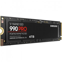 SAMSUNG - 990 PRO - Disque SSD Interne - 4 To - PCIe 4.0 - NVMe 2.0 - M2 2280 - Jusqu'a 7450 Mo/s (MZ-V9P4T0BW)