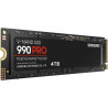 SAMSUNG - 990 PRO - Disque SSD Interne - 4 To - PCIe 4.0 - NVMe 2.0 - M2 2280 - Jusqu'a 7450 Mo/s (MZ-V9P4T0BW)