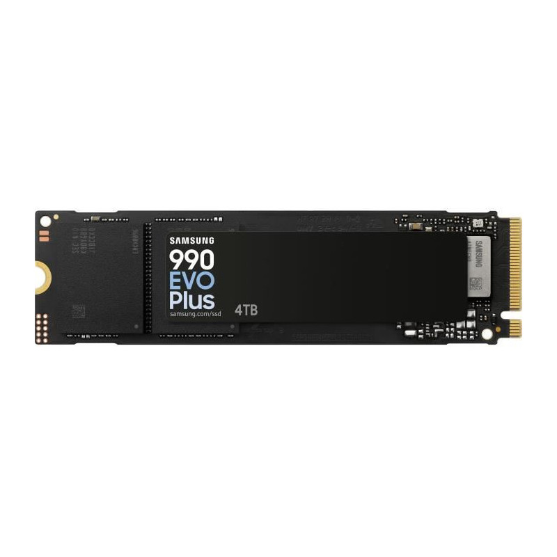 SSD Interne - SAMSUNG - 990 EVO Plus 4 To - NVMe M.2 PCIe 4.0x4 - Vitesse lecture jusqu'a 7 250 Mo/s
