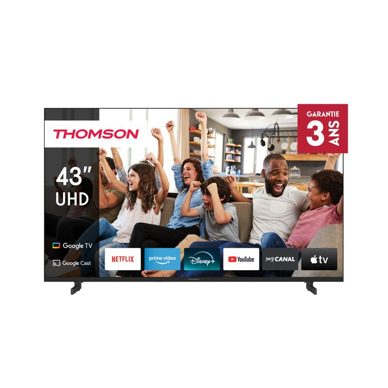 Thomson 43UG4S14 - TV LED 43 (109 cm) - 4K UHD - Google TV - 2xHDMI 2.0  2x HDMI 2.1