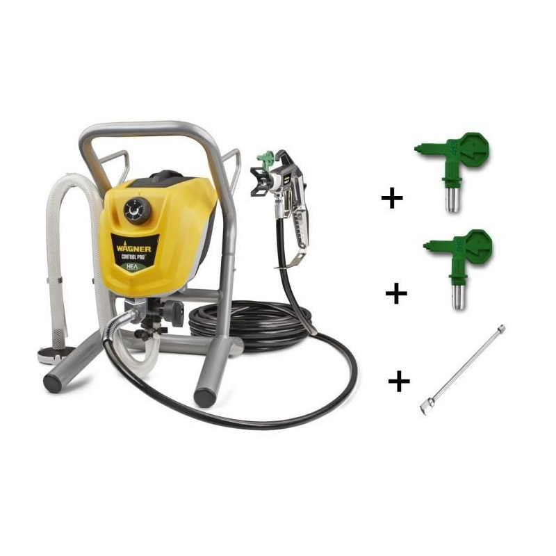 Wagner Airless HEA Control Pro 250M Pistolet a peinture Airless  2 buses  rallonge