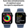 Apple Watch Series 10 GPS - 42mm - Boîtier Silver Aluminium - Bracelet Denim Sport Band - S/M