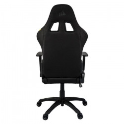 CORSAIR - Chaise bureau - Fauteuil Gaming - TC100 RELAXED - Tissu - Ergonomique - Accoudoirs réglables - Noir/Rouge (CF-990001