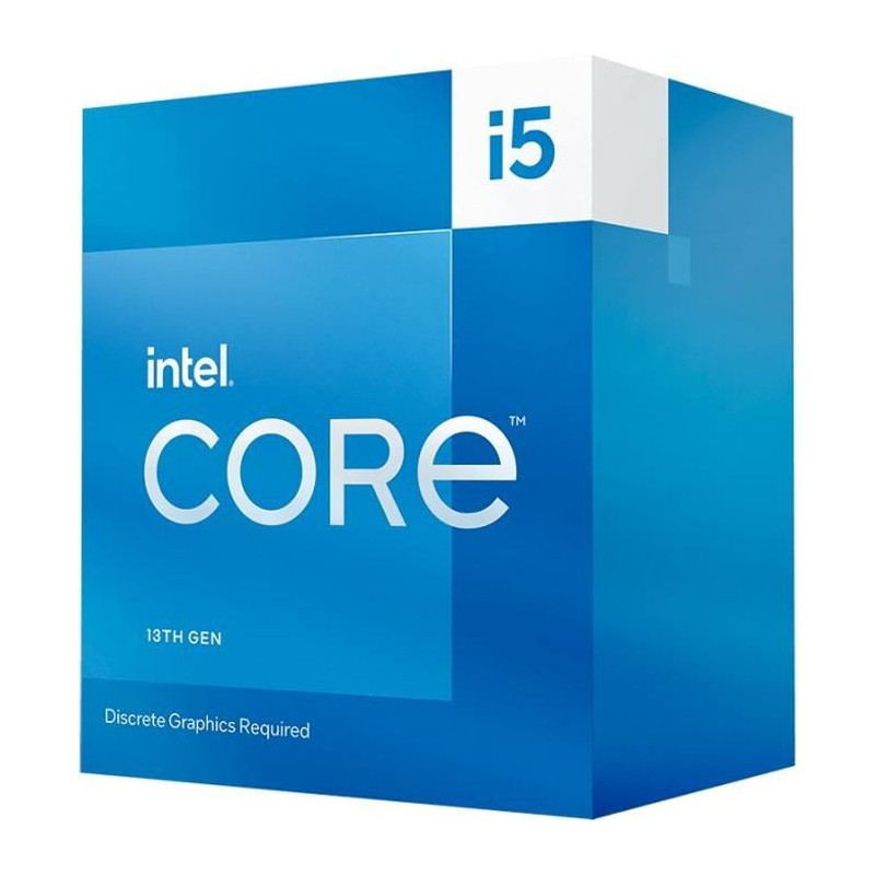 Processeur Intel Core i5-13400F - INTEL - 2.5 GHz / 4.6 GHz - 10 coeurs - 20 Mo de cache