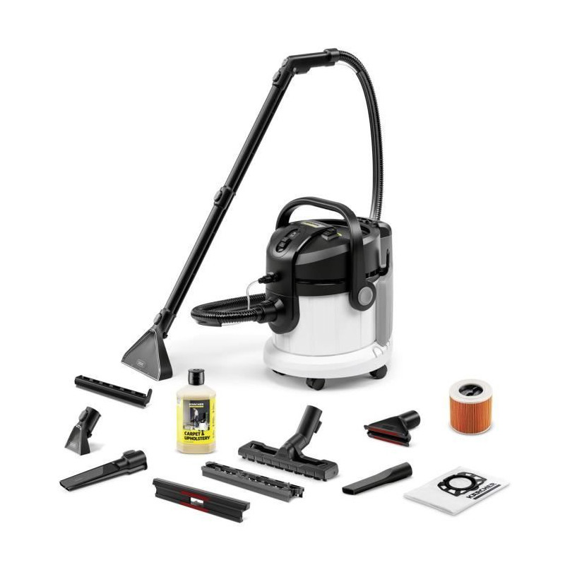 New - Aspirateur Injecteur Extracteur Eau et Poussieres Karcher SE 4 plus  kit accessoires - Cuve Polypropylene 18L - 1000W
