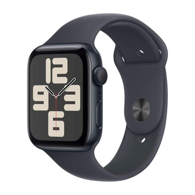 Apple Watch SE GPS - 44mm - Boîtier Midnight Aluminium - Bracelet Midnight Sport Band - S/M