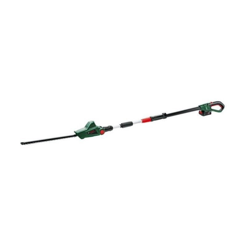 Taille-Haies sans fil télescopique Bosch - UniversalHedgePole 18 (1 Batterie 18 V 2,5 Ah, Chargeur, Longueur de lame 43 cm)