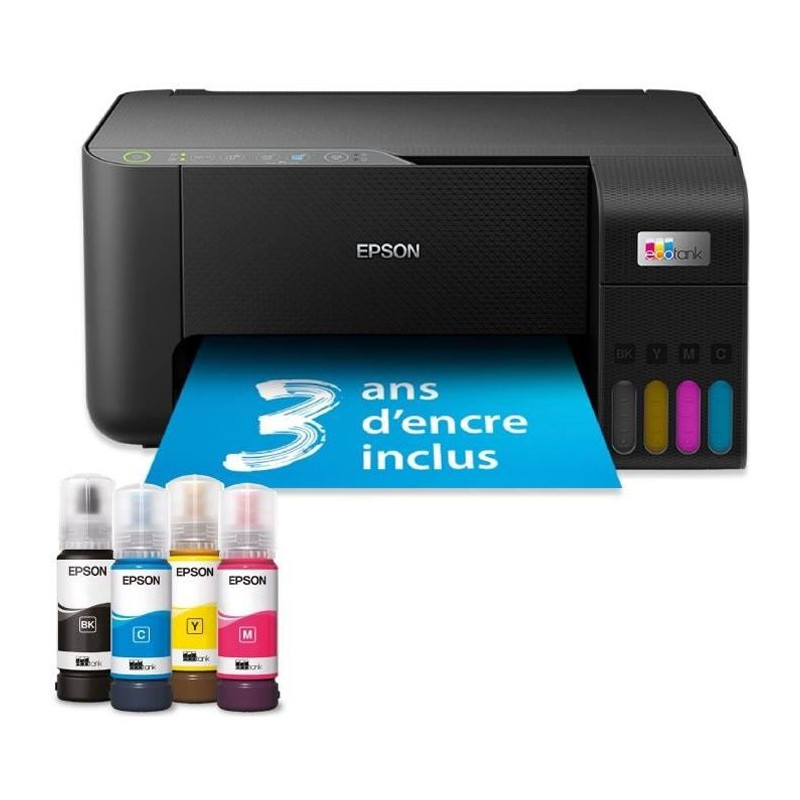 Imprimante multifonction A4 - EPSON - Ecotank ET-2860 - Wi-Fi - Equipée de réservoirs d'encre
