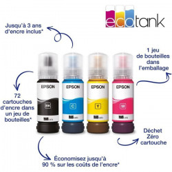 Imprimante multifonction A4 - EPSON - Ecotank ET-2860 - Wi-Fi - Equipée de réservoirs d'encre