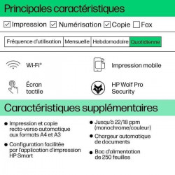 Imprimante HP OfficeJet Pro 9720e A3 Tout-en-un recto-verso, 3 mois Instant Ink inclus avec HP