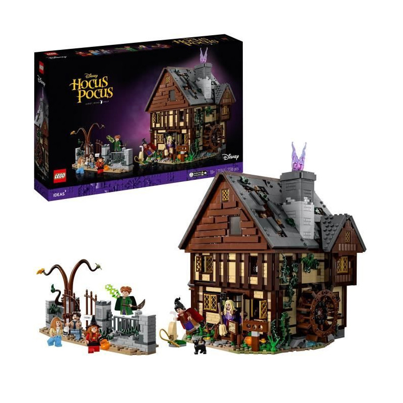 LEGO Ideas Hocus Pocus Disney : le manoir des soeurs Sanderson 21341 -Set de construction - Un cadeau d'Halloween pour les adu