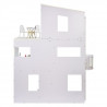 Rainbow High Townhouse - Maison en bois 3 étages et 6 pieces - Ascenseur fontionnel et meubles mobiles