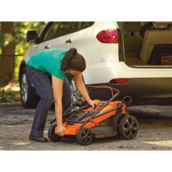 Tondeuse électrique 48cm LM2000-QS BLACKDECKER - Fonction mulching, éjection latérale ou bac de ramassage souple 50L