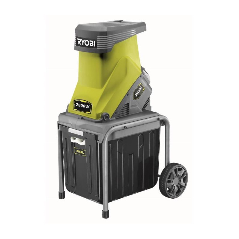 RYOBI Broyeur 2500W - Porte-couteaux - Bac 40L