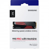 SAMSUNG - 990 PRO - Disque SSD Interne - 2 To - Avec dissipateur - PCIe 4.0 - NVMe 2.0 - M2 - Compatible PS5 (MZ-V9P2T0GW)