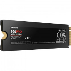 SAMSUNG - 990 PRO - Disque SSD Interne - 2 To - Avec dissipateur - PCIe 4.0 - NVMe 2.0 - M2 - Compatible PS5 (MZ-V9P2T0GW)