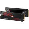 SAMSUNG - 990 PRO - Disque SSD Interne - 2 To - Avec dissipateur - PCIe 4.0 - NVMe 2.0 - M2 - Compatible PS5 (MZ-V9P2T0GW)