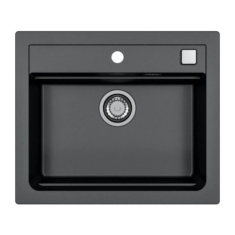 Evier a encastrer - Granit - Noir - 1 bac - 59 x 50 cm - ATROX - STRADOUR