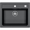 Evier a encastrer - Granit - Noir - 1 bac - 59 x 50 cm - ATROX - STRADOUR