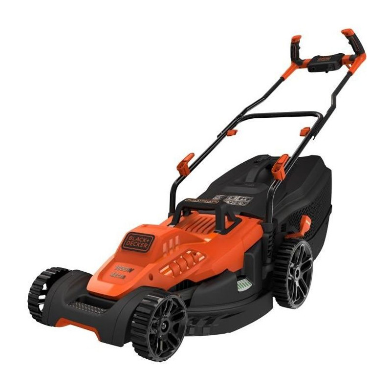 BLACKDECKER Tondeuse a Gazon Electrique Filaire 1800W BEMW481BH-QS 6 Hauteurs Réglables 20, 30, 40, 50, 60 et 70 mm