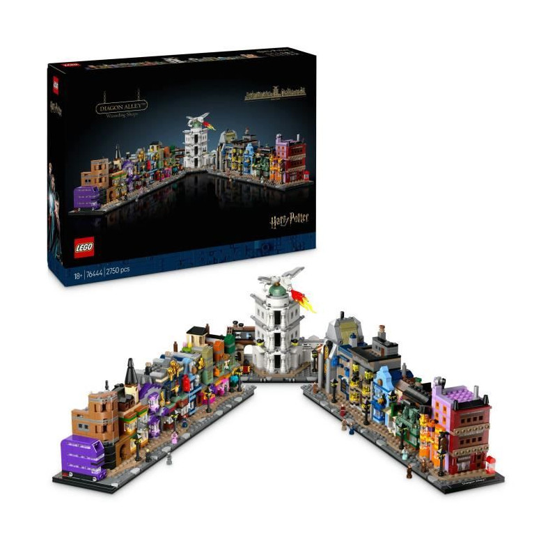 LEGO Harry Potter 76444 Les boutiques magiques du Chemin de Traverse - Set pour adultes