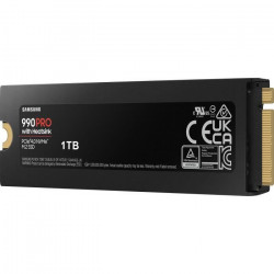 SAMSUNG - 990 PRO - Disque SSD Interne - 1 To - Avec dissipateur - PCIe 4.0 - NVMe 2.0 - M2 - Compatible PS5 (MZ-V9P1T0GW)