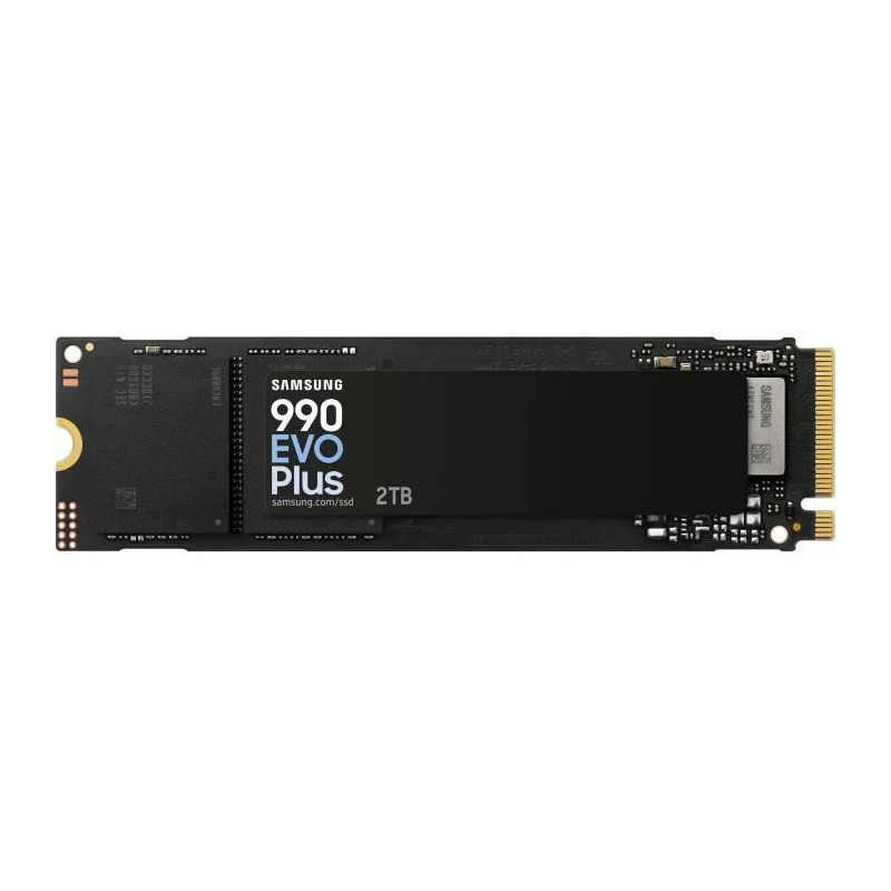 SSD Interne - SAMSUNG - 990 EVO Plus 2 To - NVMe M.2 PCIe 4.0x4 - Vitesse lecture jusqu'a 7 250 Mo/s