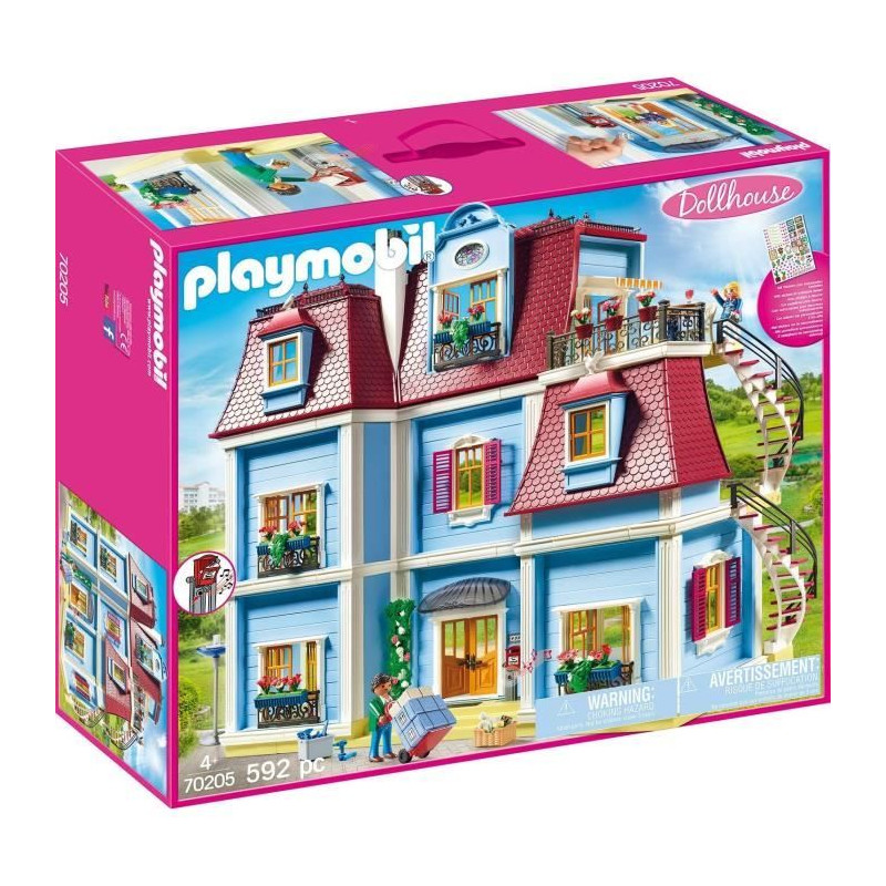 PLAYMOBIL 70205 - Dollhouse La Maison Traditionnelle - Grande maison traditionnelle - Nouveauté 2020