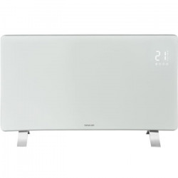 Radiateur intelligent Wi-Fi en verre - SENCOR - SCF 4740WH - 2400 W - 2 niveaux - Thermostat - Blanc