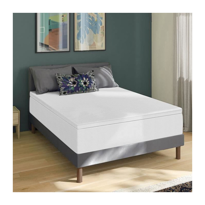 Surmatelas 160x200cm -  Tri-technologie 7cm - DEKO DREAM