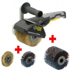 FARTOOLS PACK REX120C RENOVATEUR EXTERIEUR  BROSSE METALLIQUE DE PRECISION  BROSSE A LANIERES ABRASIVES DE PRECISION
