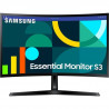 Écran PC - SAMSUNG - S27D366GAU - 27 FHD 1800R - Dalle VA - 100Hz - 4ms - 1 HDMI - Inclinable - Noir