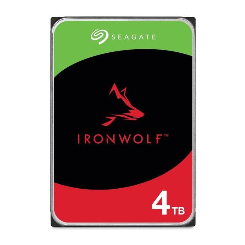 SEAGATE - Disque dur Interne - NAS IronWolf - 4To -  3.5 - 5400 tr/min (ST4000VN006)